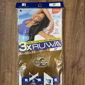 NEW Sensationnel Pre-Stretched Braiding Hair - 3X Ruwa